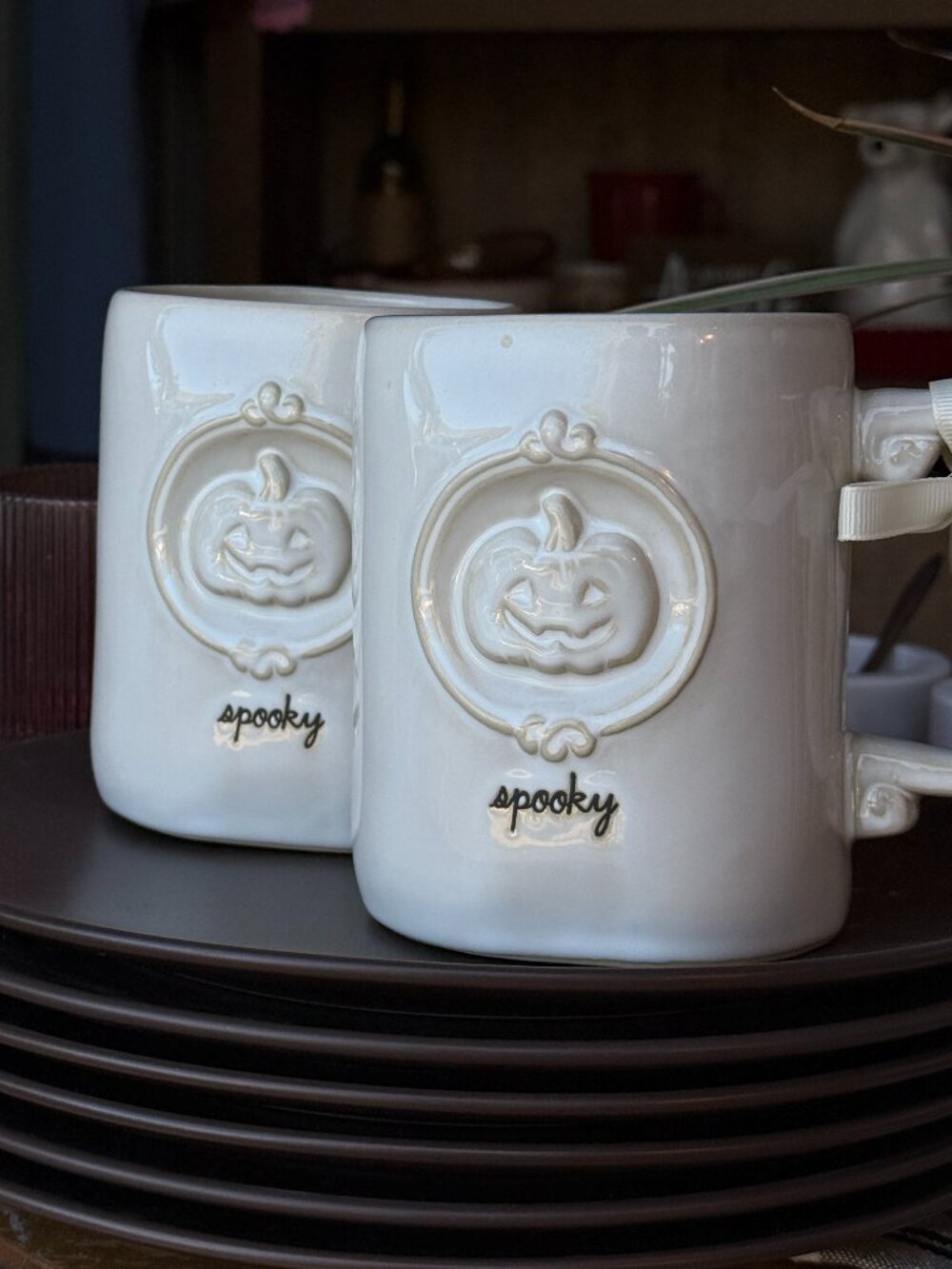 Rae Dunn XL Spooky Coffee Mugs